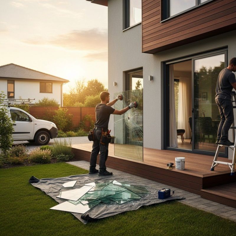 Broken Window Glass Repair