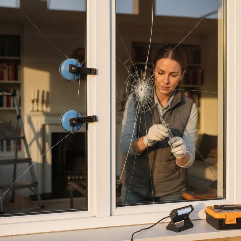 Broken Window Glass Repair