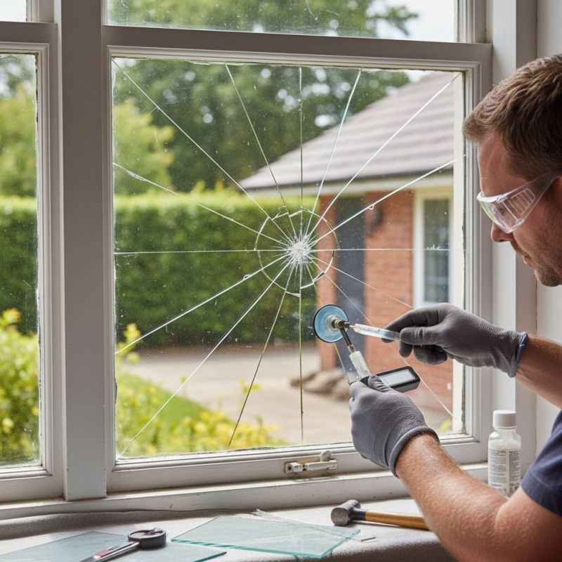 Broken Window Glass Repair