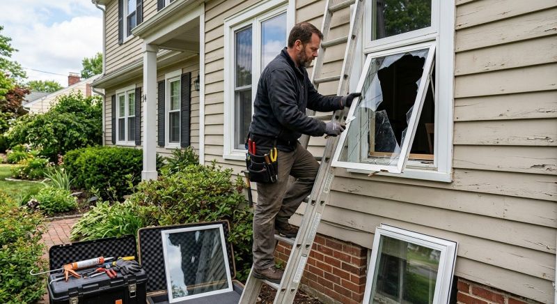Broken Window Glass Repair Service